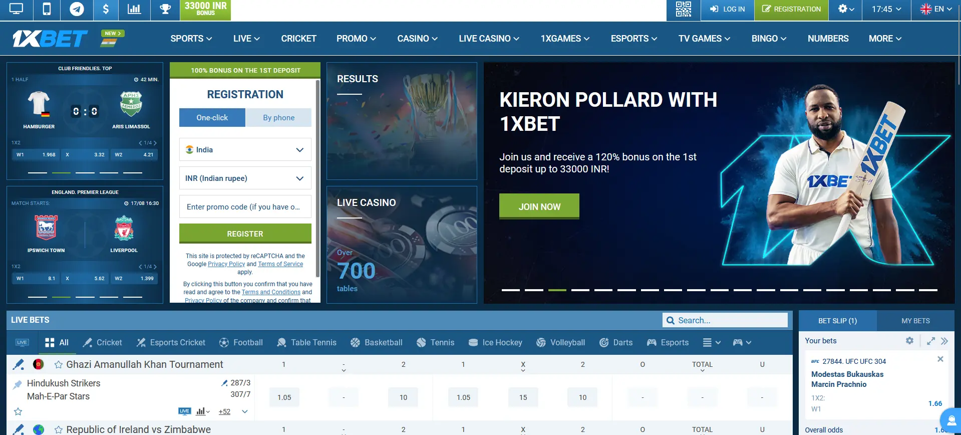 1xBet India is the best bookmaker