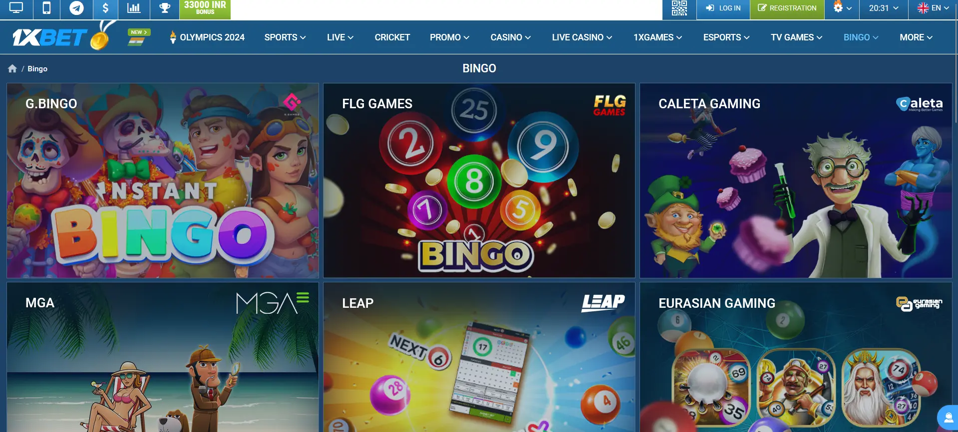 1xBet - Television Games