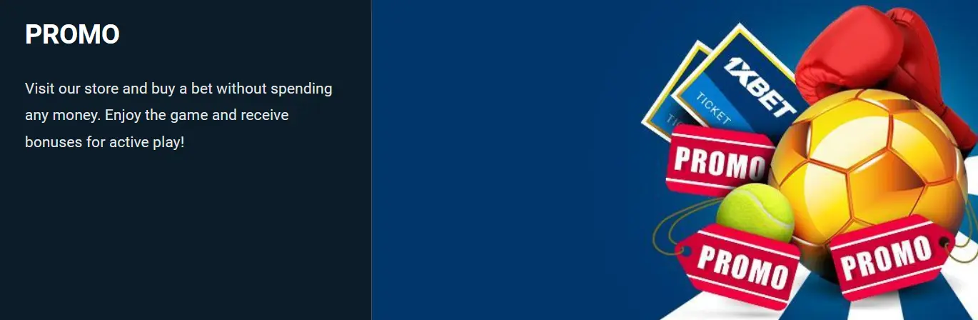1xBet promo codes showcase