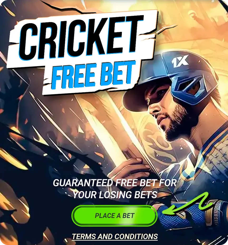1xbet India cricket free bet