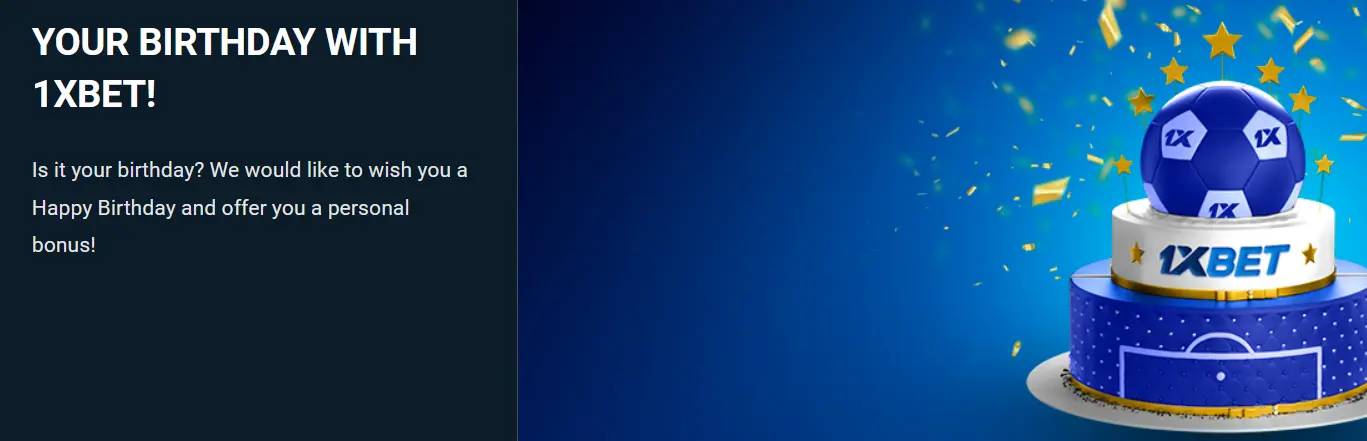 Birthday freebet in 1xBet India