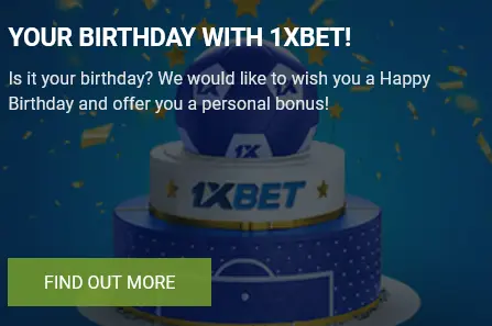 Birthday with 1xBet