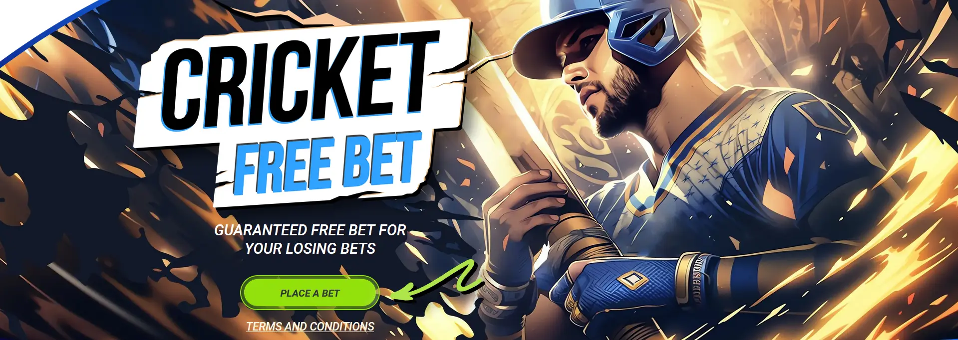Cricket free bet at 1xBet