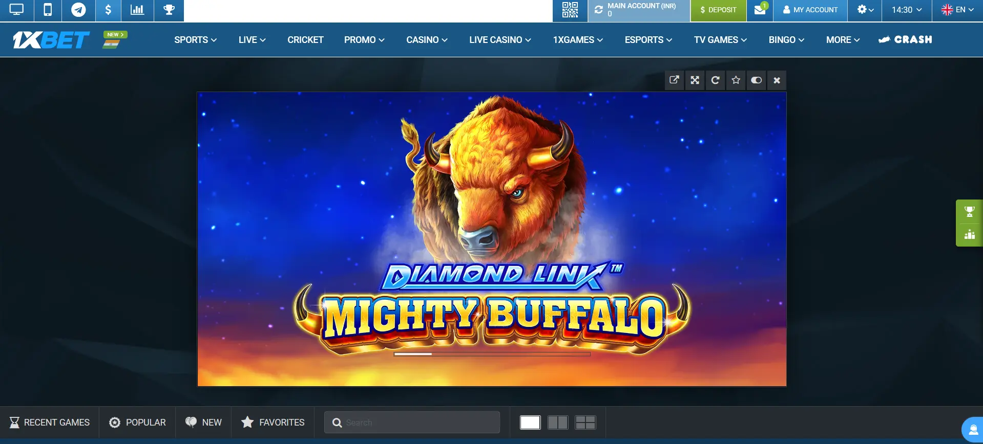 Demo mode in slots at 1xBet India