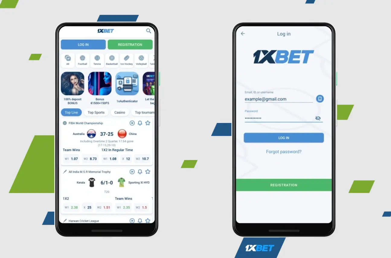 Login from the mobile app and mobile version