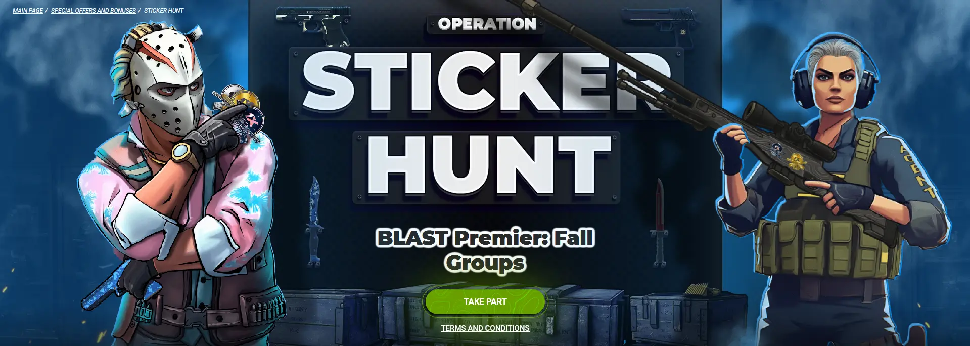 Operation: StickerHunt at 1xBet